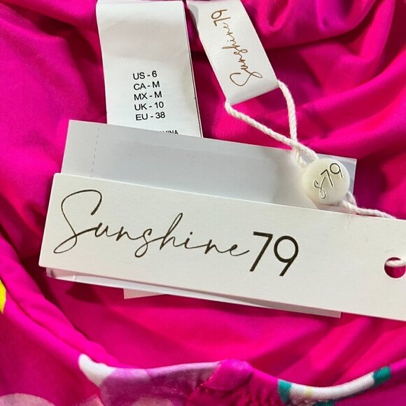 Sunshine 79 Women's Shirred Hipster Bikini Bottom, Size 6 - Picture 7 of 8